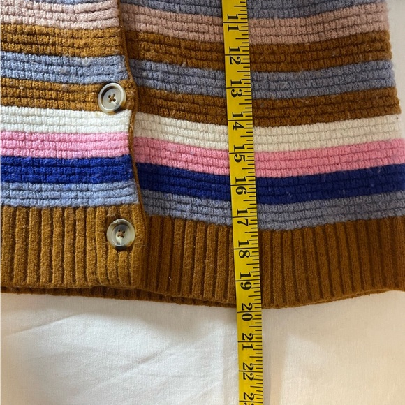 MADEWELL Striped Springview Cardigan Sweater in Coziest Yarn Size XS - Picture 11 of 12
